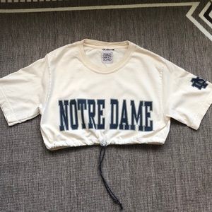 Vintage Notre Dame Drawstring Top